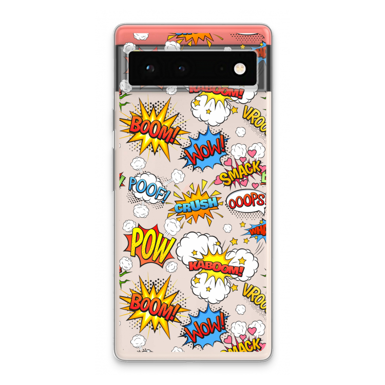 Pow Smack: Google Pixel 6 Transparant Hoesje