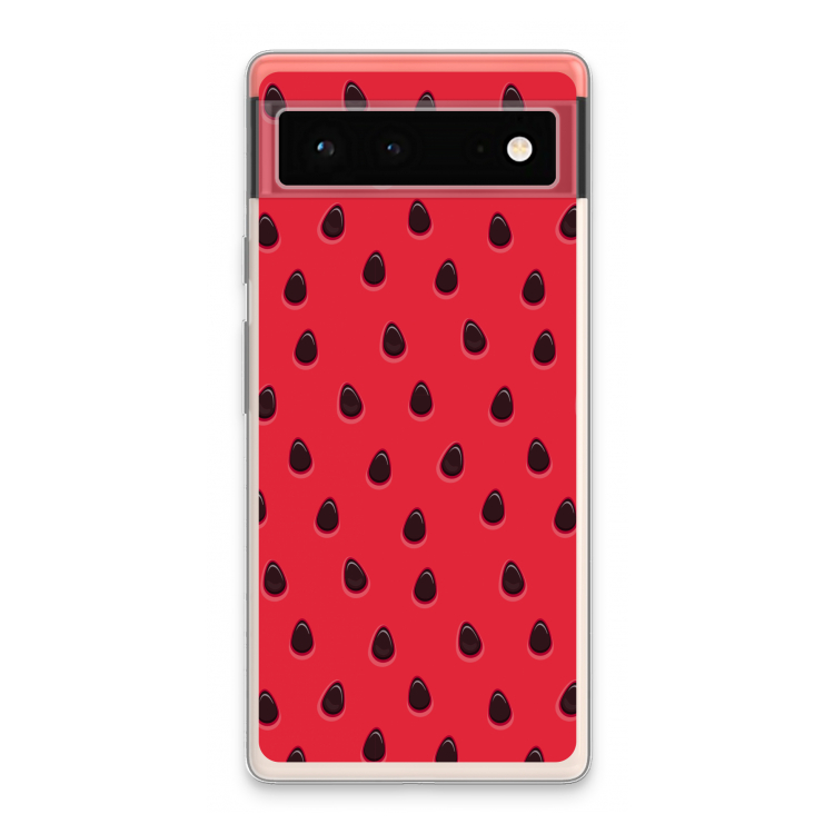 Watermelon: Google Pixel 6 Transparant Hoesje