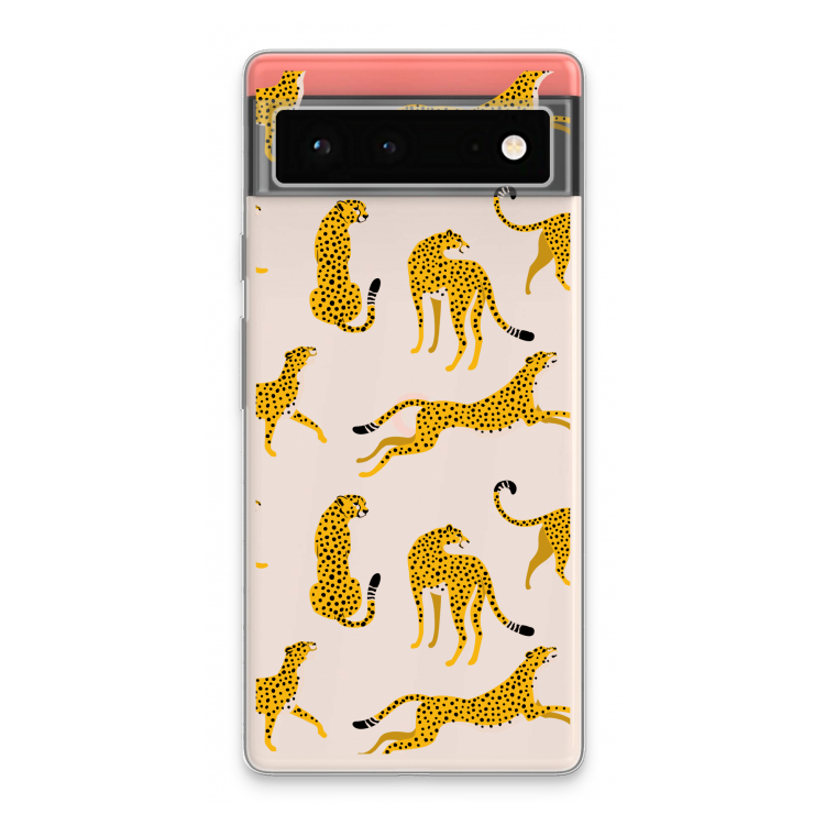 Luipaard: Google Pixel 6 Transparant Hoesje