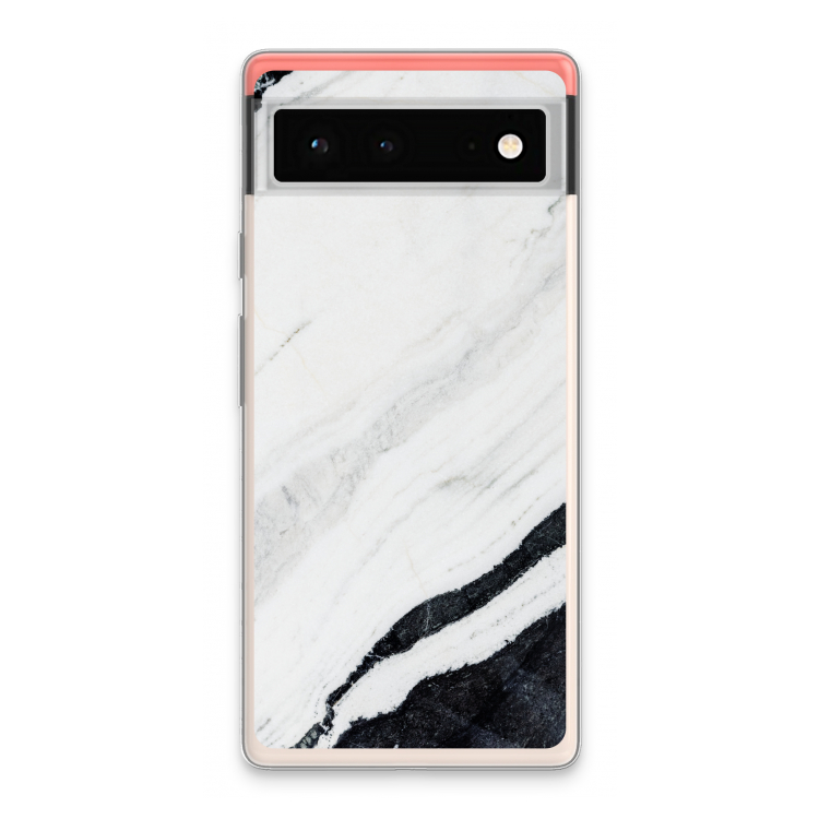 Elegante marmer: Google Pixel 6 Transparant Hoesje