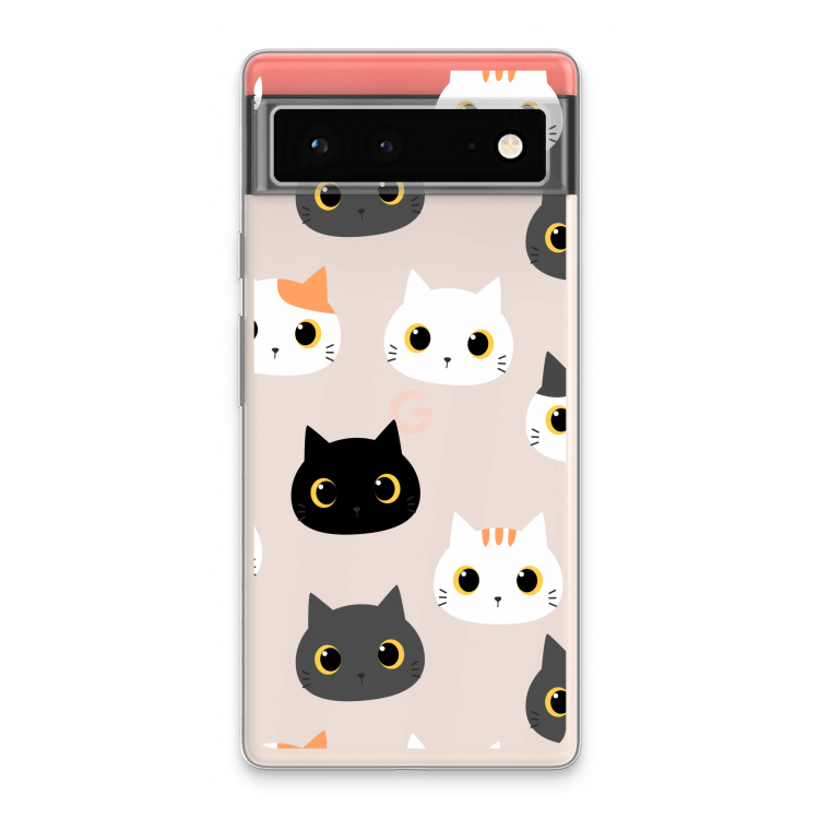 Katten: Google Pixel 6 Transparant Hoesje