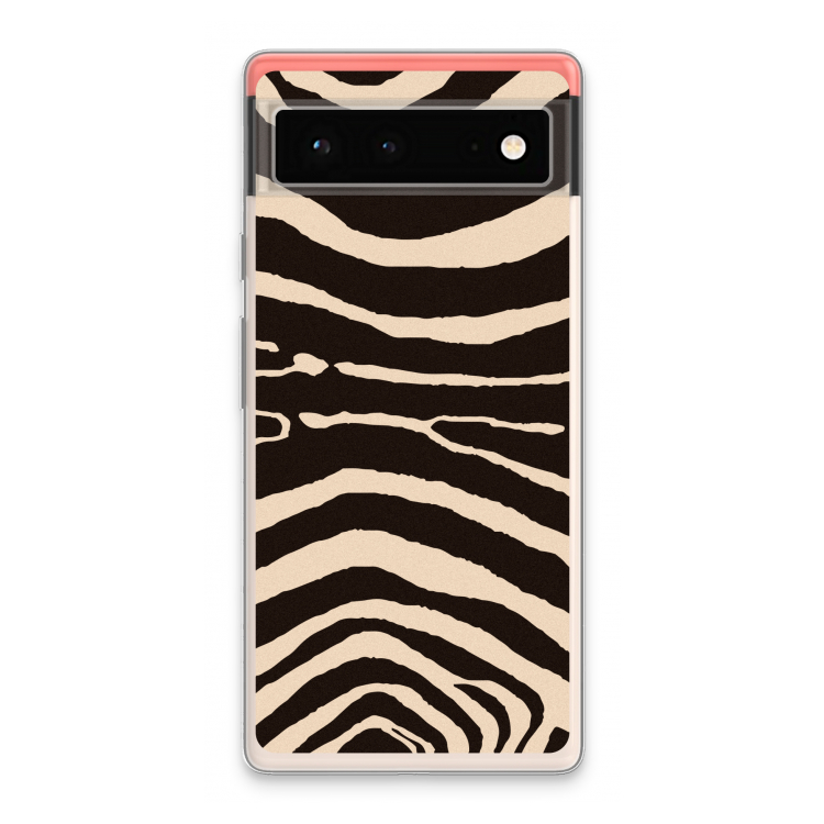 Arizona Zebra: Google Pixel 6 Transparant Hoesje
