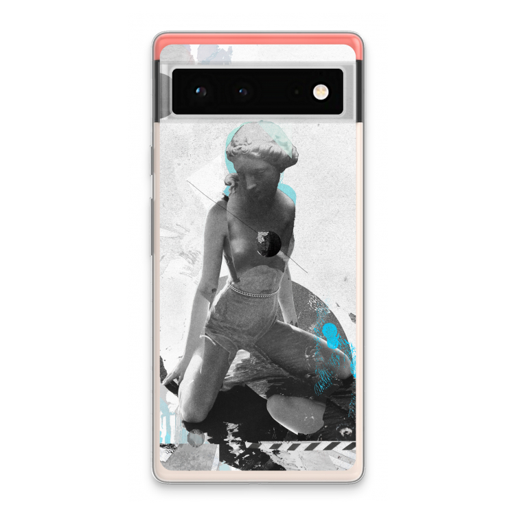 I will not feel a thing: Google Pixel 6 Transparant Hoesje