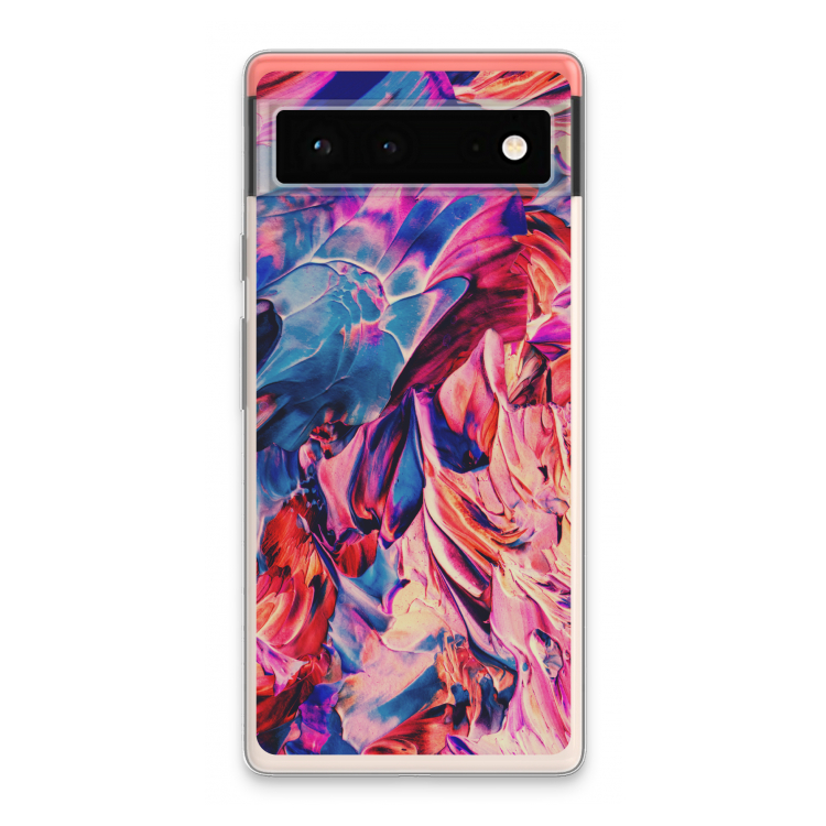 Pink Orchard: Google Pixel 6 Transparant Hoesje