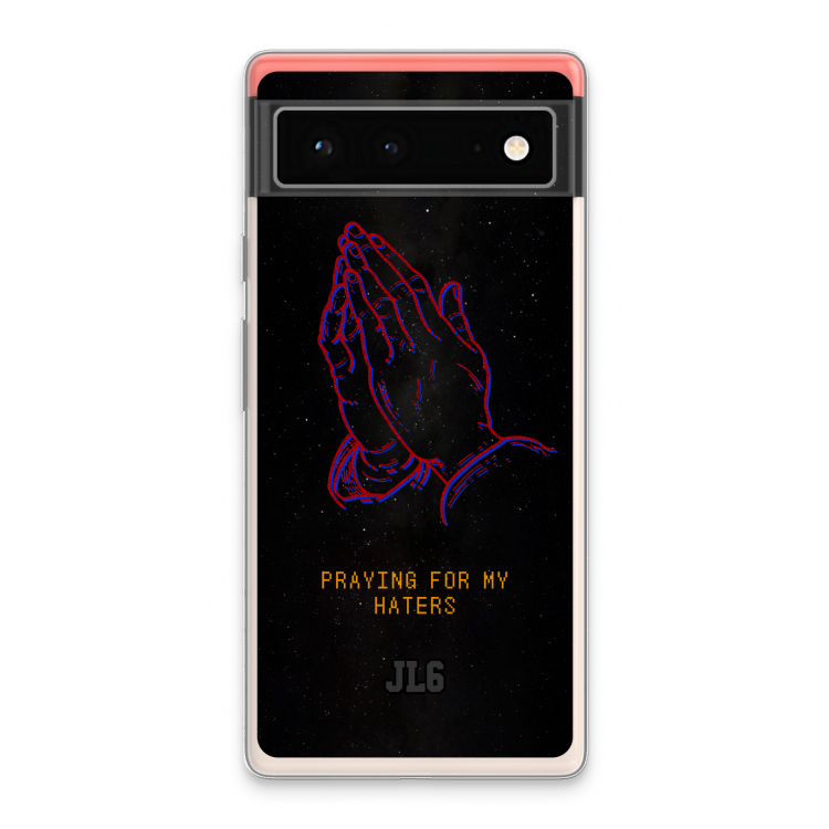 Praying For My Haters: Google Pixel 6 Transparant Hoesje