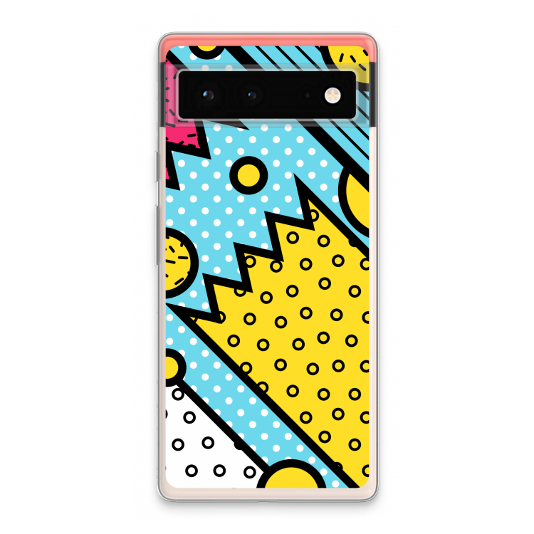 Pop Art #1: Google Pixel 6 Transparant Hoesje