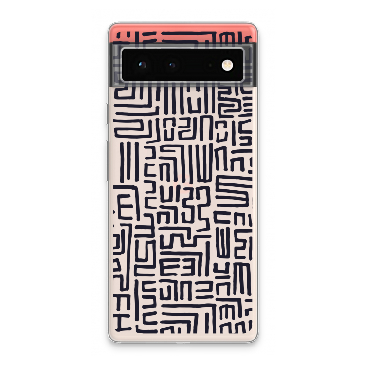 Moroccan Print: Google Pixel 6 Transparant Hoesje