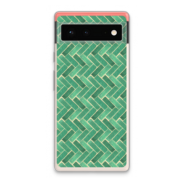 Moroccan tiles 2: Google Pixel 6 Transparant Hoesje