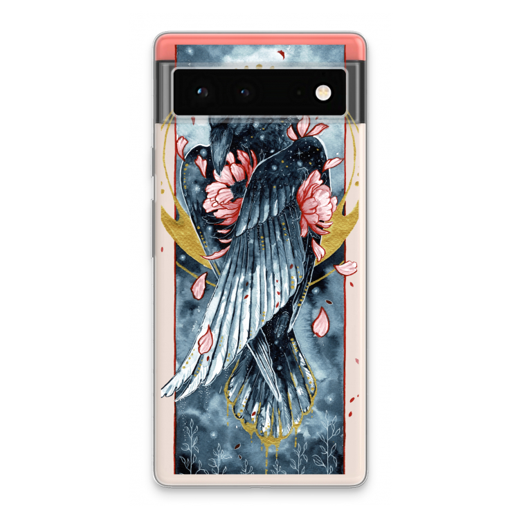 Golden Raven: Google Pixel 6 Transparant Hoesje