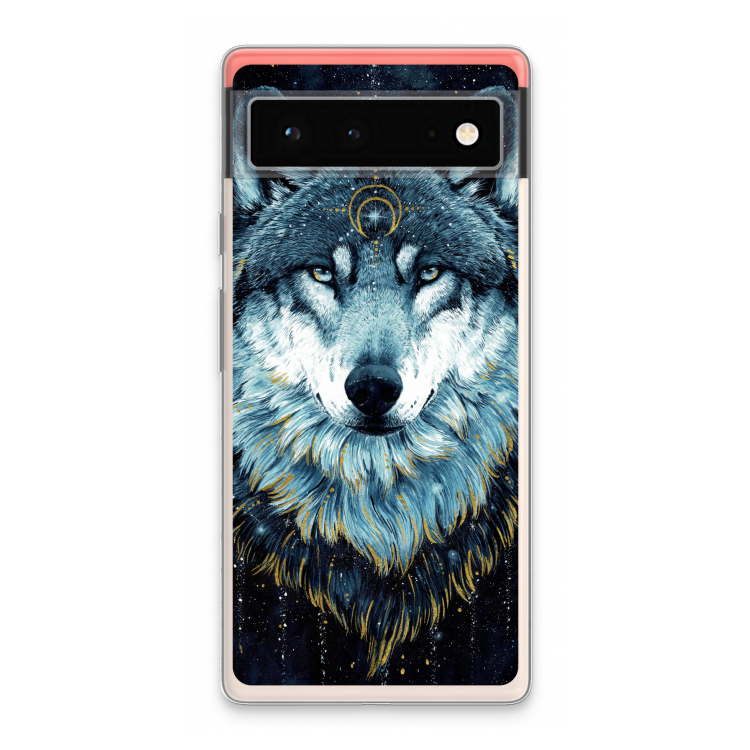 Darkness Wolf: Google Pixel 6 Transparant Hoesje