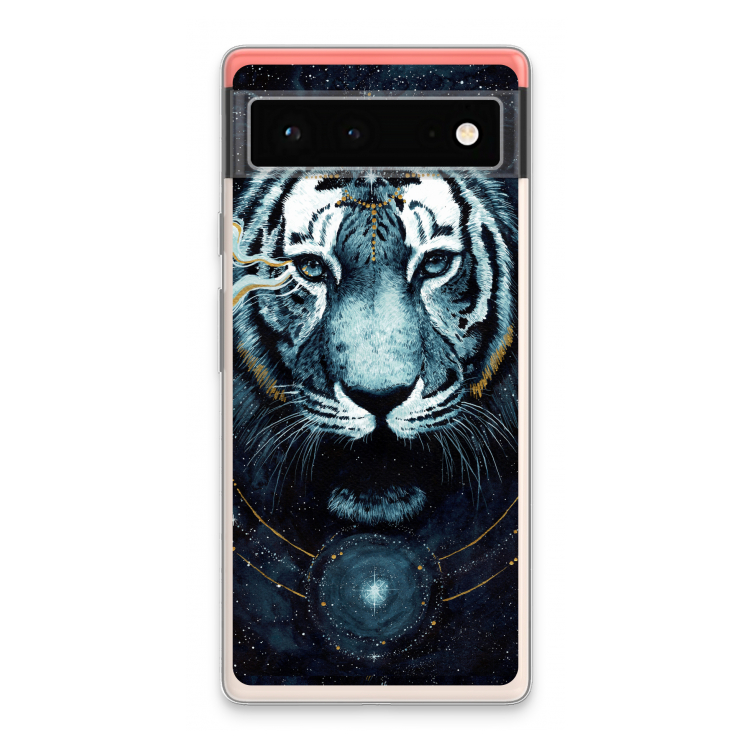 Darkness Tiger: Google Pixel 6 Transparant Hoesje