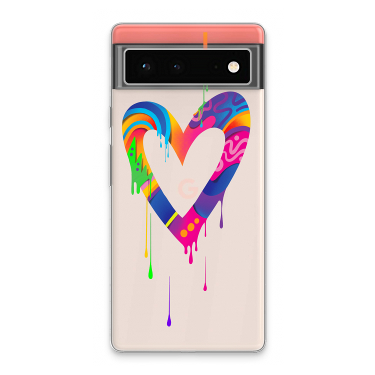 Melts My Heart: Google Pixel 6 Transparant Hoesje
