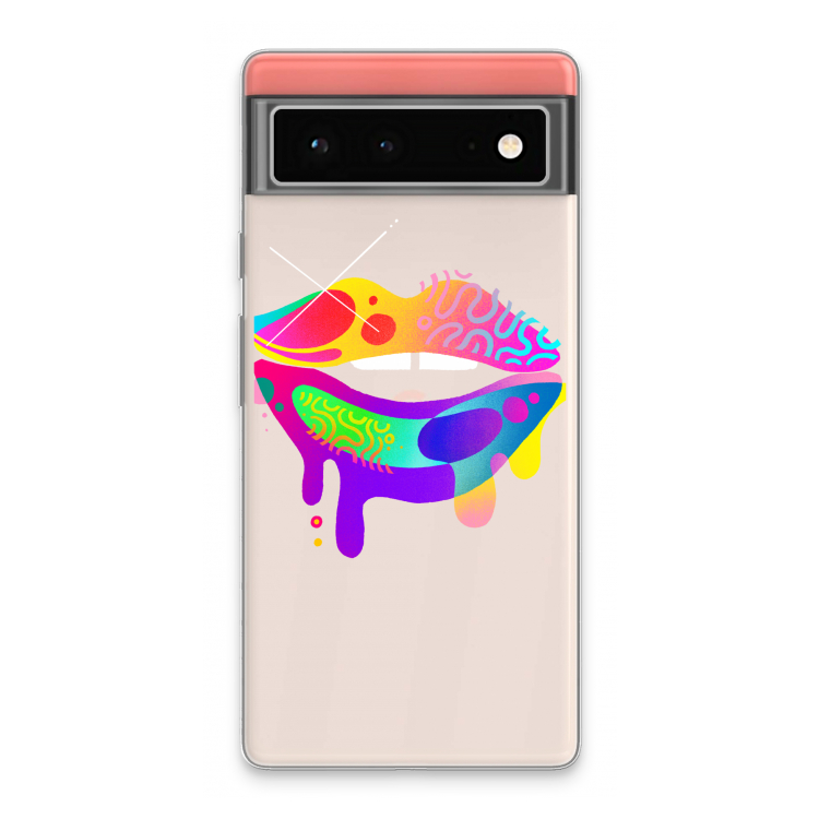 Lip Palette: Google Pixel 6 Transparant Hoesje