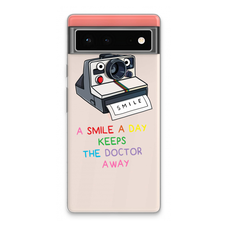 Smile: Google Pixel 6 Transparant Hoesje