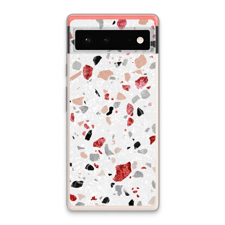Terrazzo N°12: Google Pixel 6 Transparant Hoesje