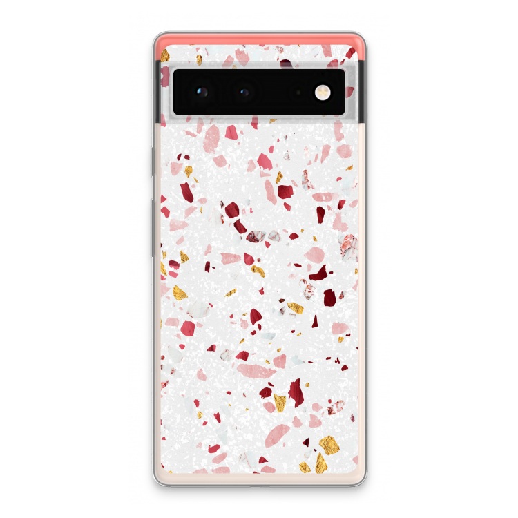 Terrazzo N°9: Google Pixel 6 Transparant Hoesje