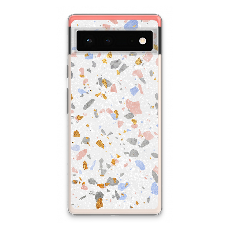 Terrazzo N°8: Google Pixel 6 Transparant Hoesje