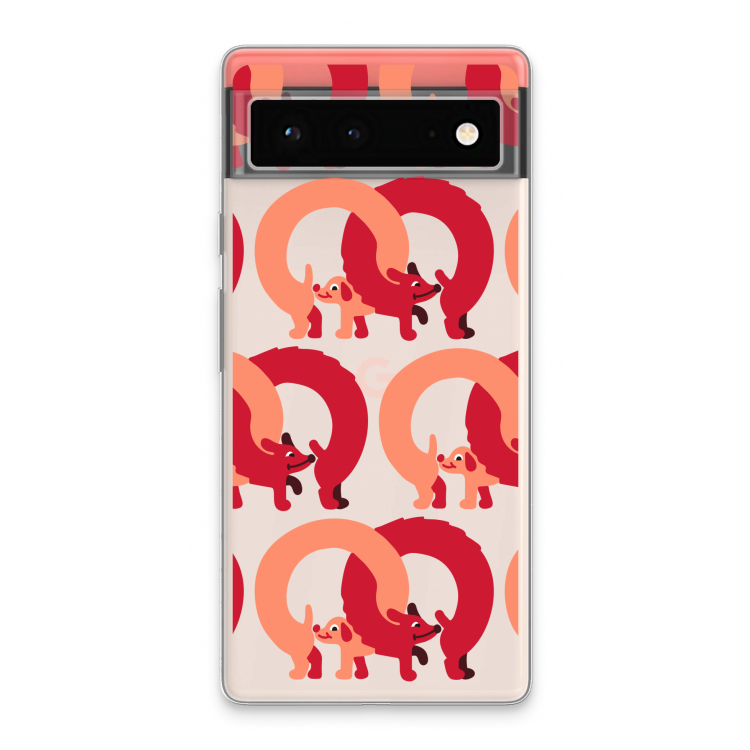 Dogs: Google Pixel 6 Transparant Hoesje