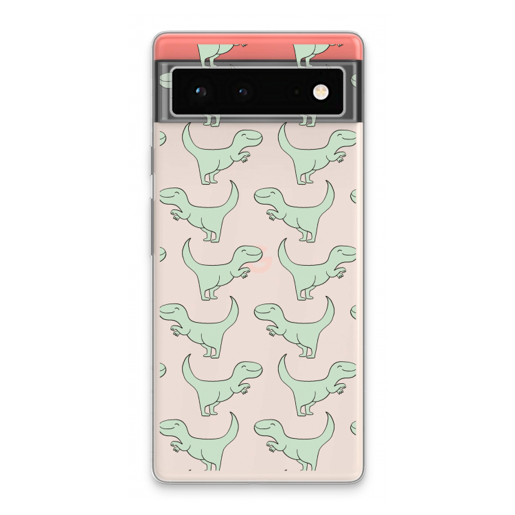 Dinos: Google Pixel 6 Transparant Hoesje