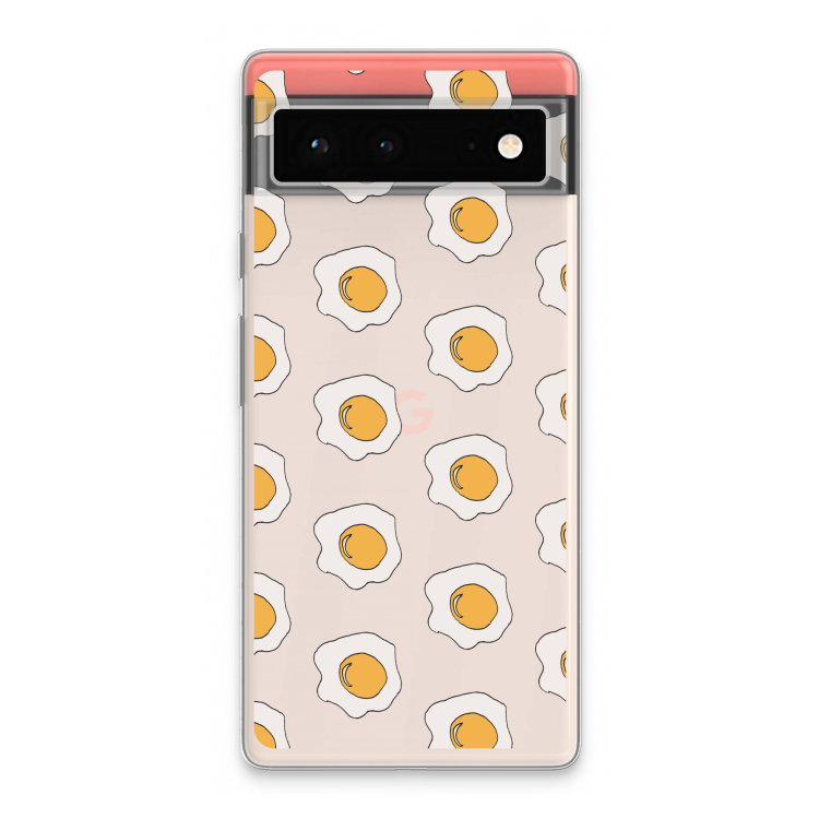 Bacon to my eggs #1: Google Pixel 6 Transparant Hoesje