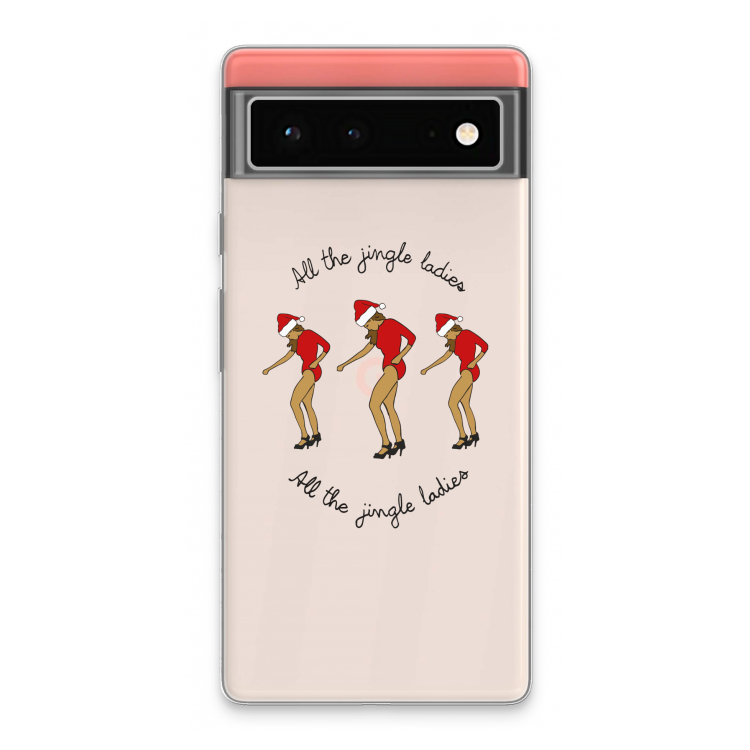 Jingle Ladies: Google Pixel 6 Transparant Hoesje
