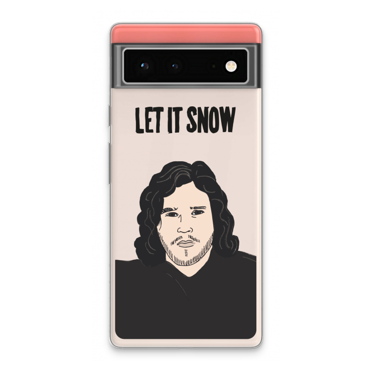 Let It Snow: Google Pixel 6 Transparant Hoesje