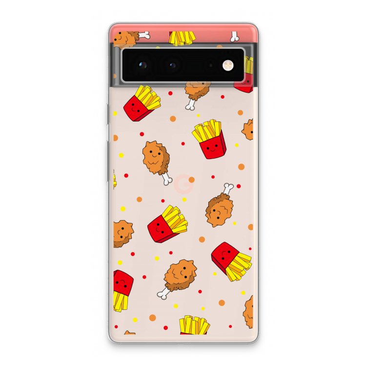 Chicken 'n Fries: Google Pixel 6 Transparant Hoesje