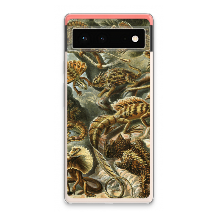 Haeckel Lacertilia: Google Pixel 6 Transparant Hoesje