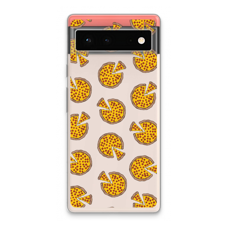 You Had Me At Pizza: Google Pixel 6 Transparant Hoesje