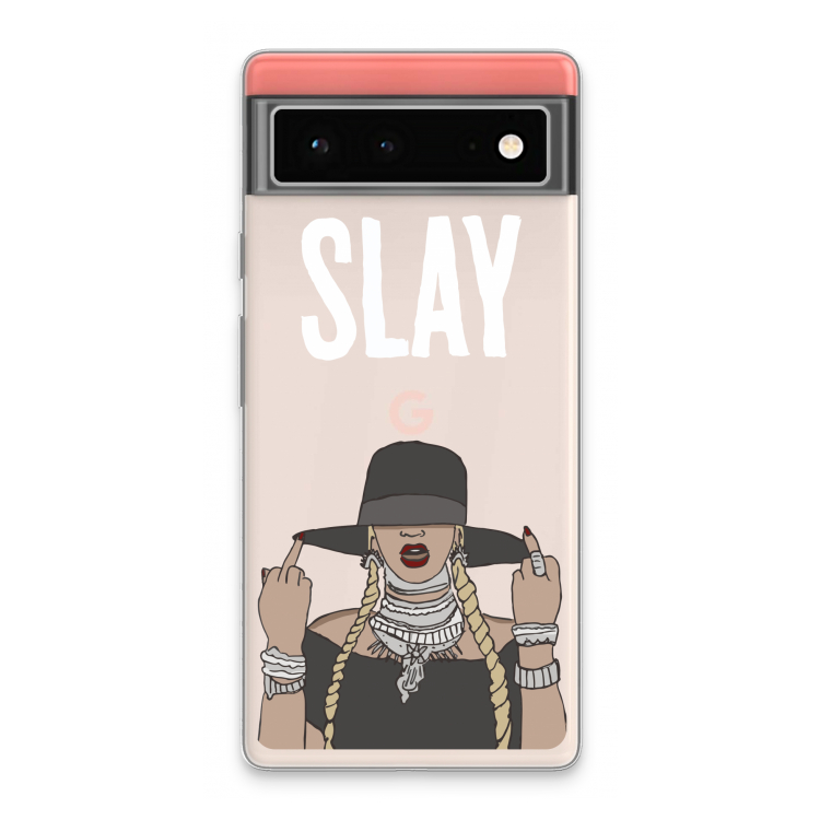 Slay All Day: Google Pixel 6 Transparant Hoesje
