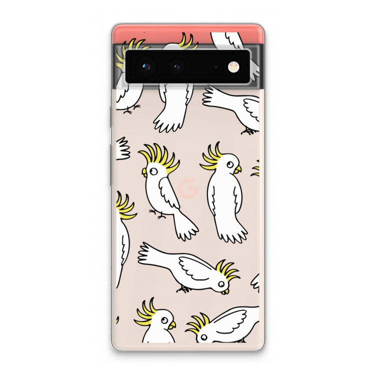Papegaai: Google Pixel 6 Transparant Hoesje