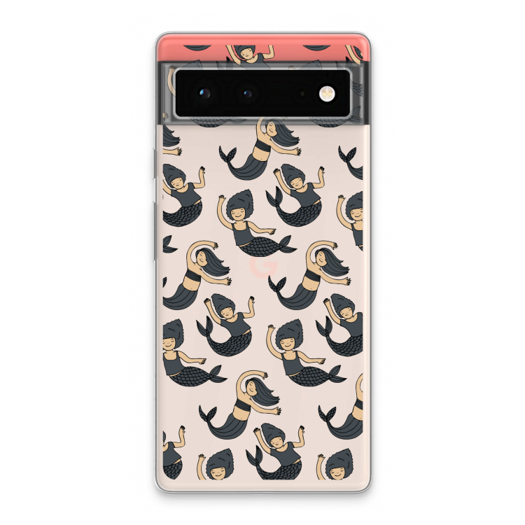 Zeemeermin: Google Pixel 6 Transparant Hoesje