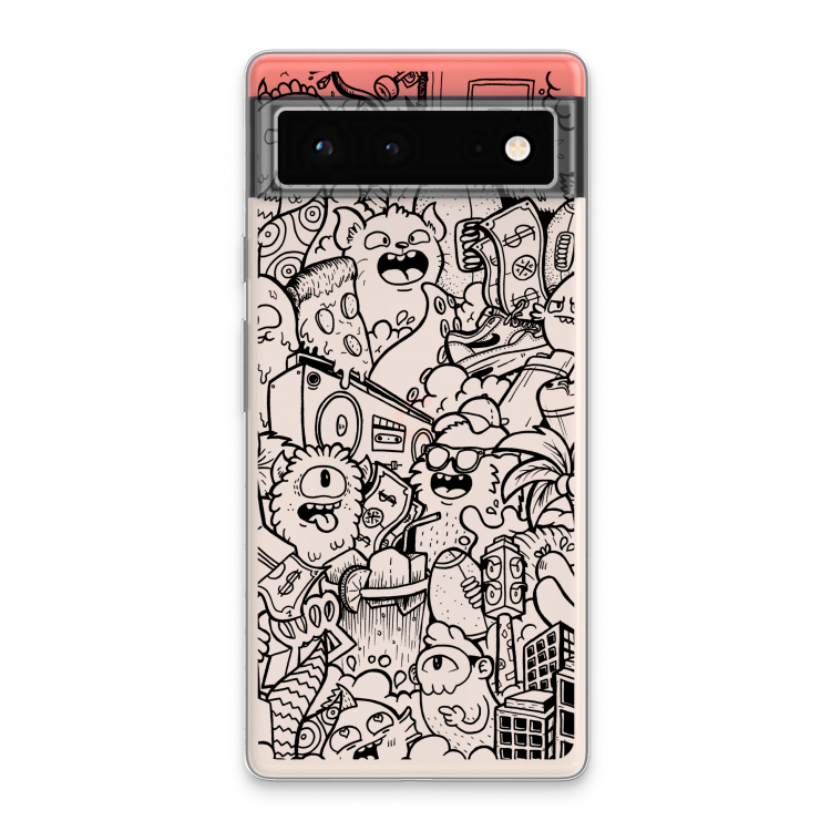 Vexx Black City : Google Pixel 6 Transparant Hoesje
