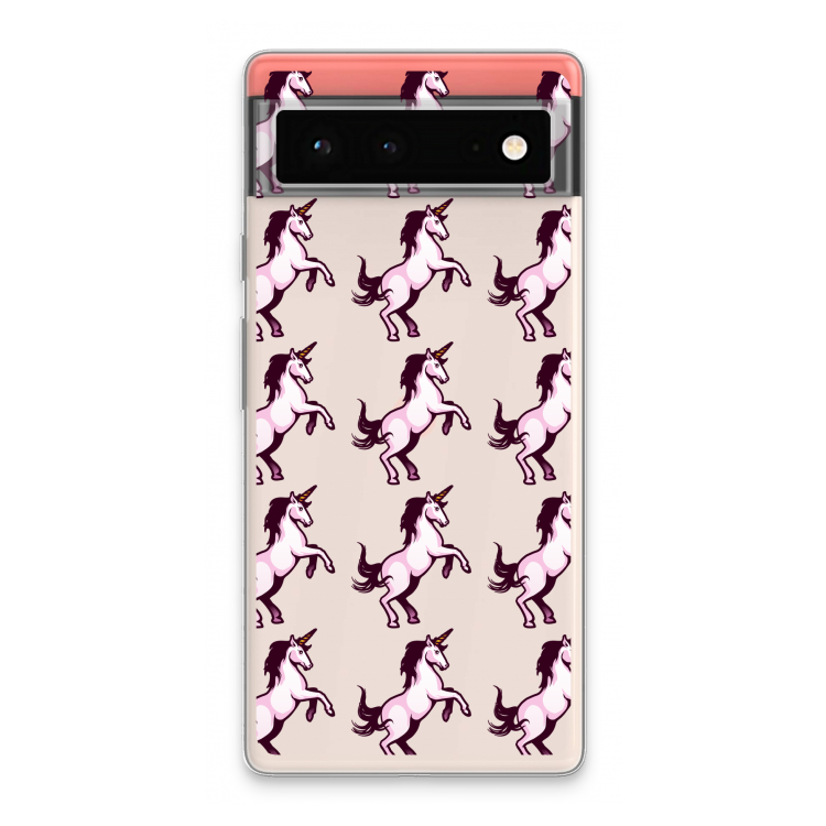 Musketon Unicorn: Google Pixel 6 Transparant Hoesje