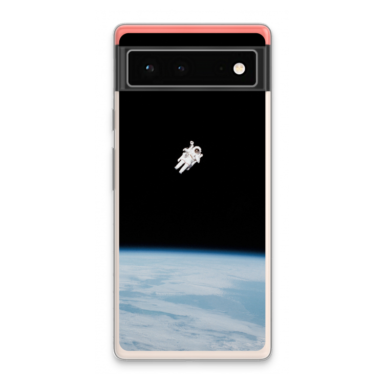 Alone in Space: Google Pixel 6 Transparant Hoesje