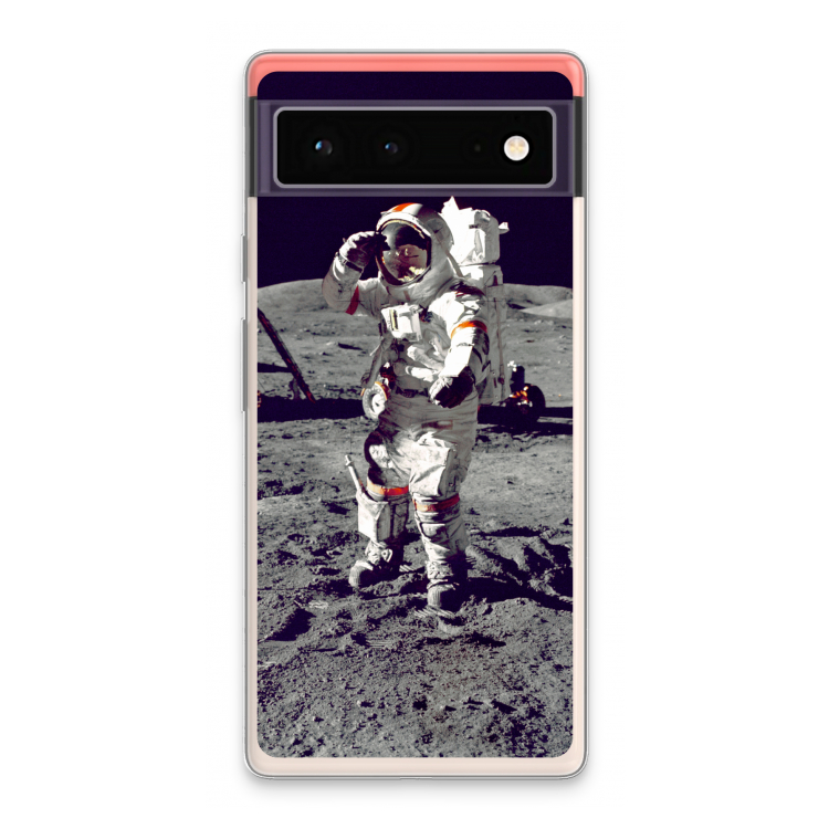 Spaceman: Google Pixel 6 Transparant Hoesje