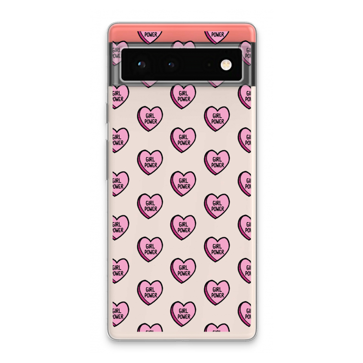 GIRL POWER: Google Pixel 6 Transparant Hoesje