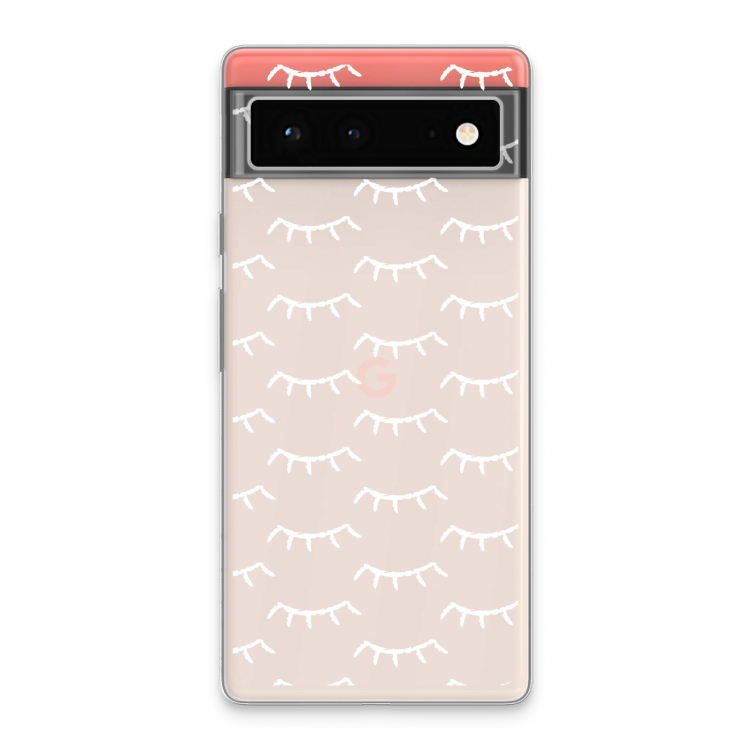 Wimpers: Google Pixel 6 Transparant Hoesje