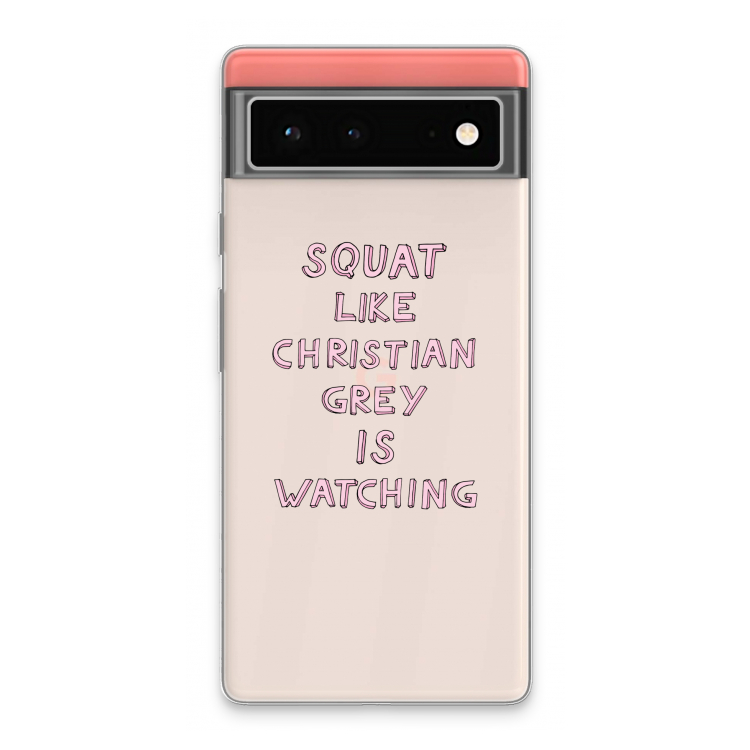Christian Grey: Google Pixel 6 Transparant Hoesje