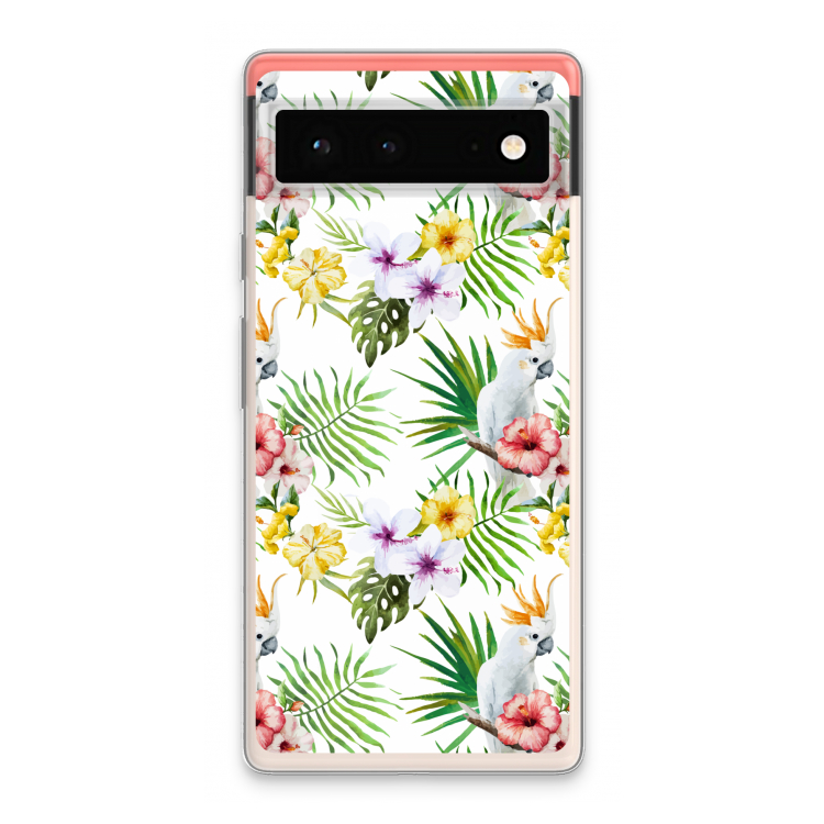 Gele kuif: Google Pixel 6 Transparant Hoesje