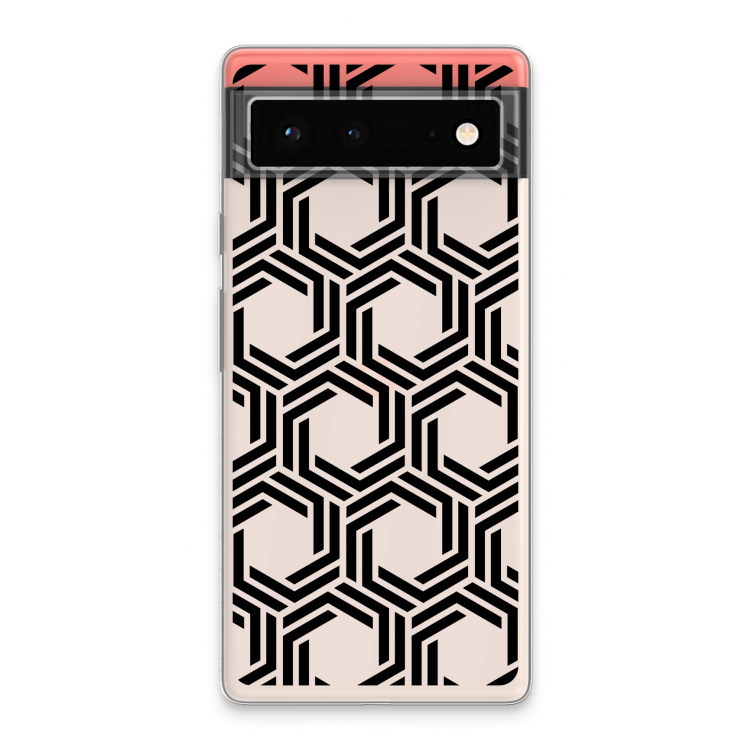 Geometrisch patroon: Google Pixel 6 Transparant Hoesje
