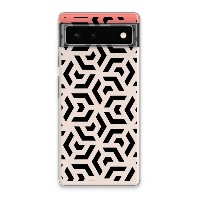 Crazy pattern: Google Pixel 6 Transparant Hoesje