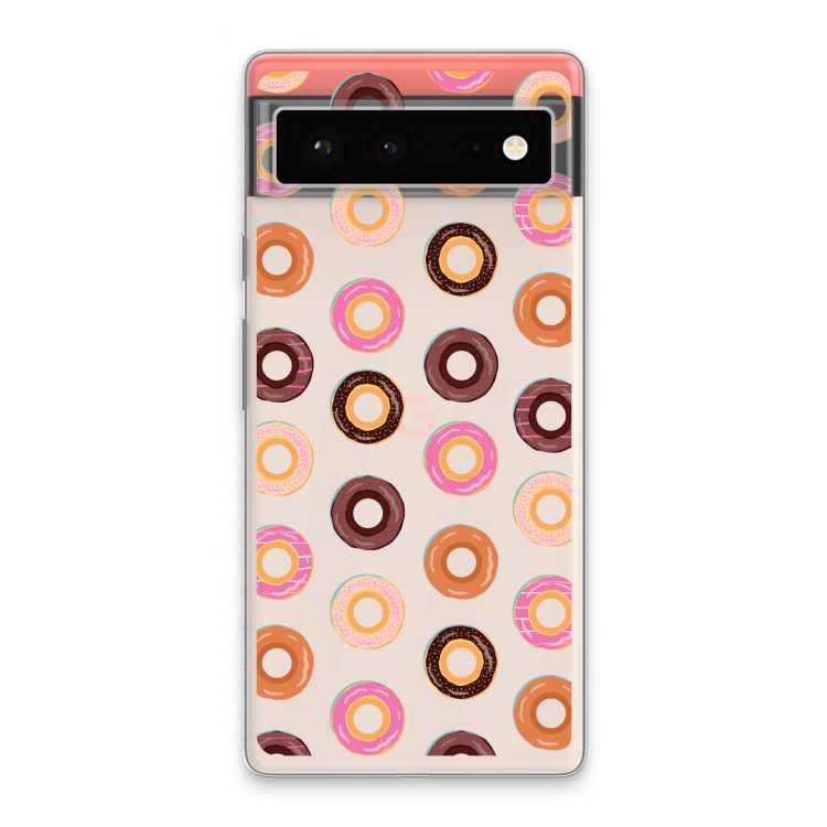 Donuts: Google Pixel 6 Transparant Hoesje
