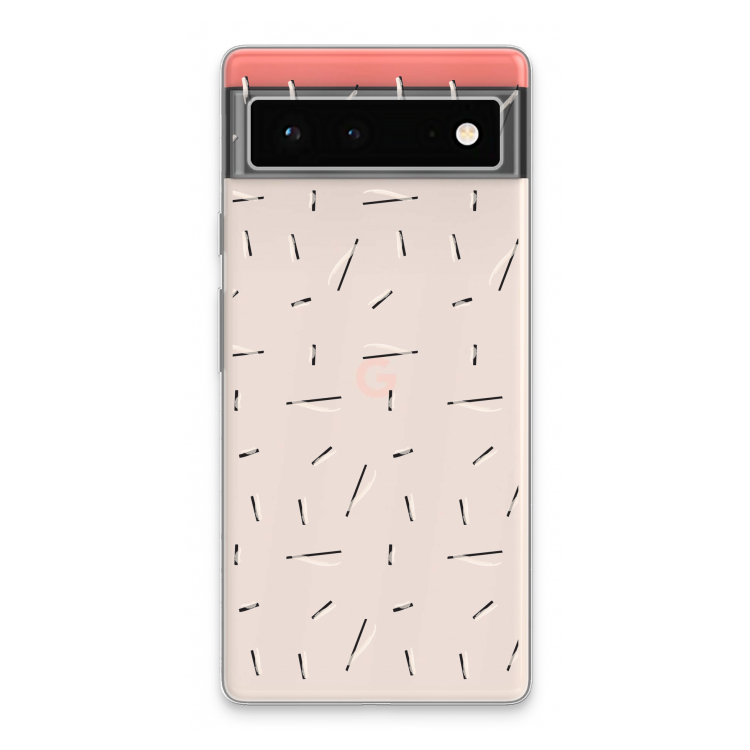 Hipster stripes: Google Pixel 6 Transparant Hoesje