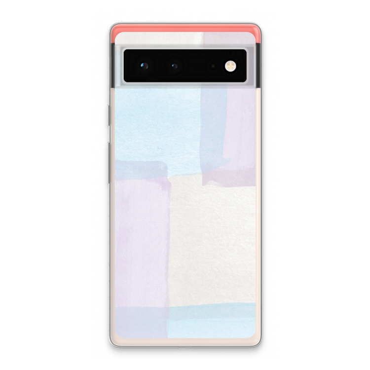 Square pastel: Google Pixel 6 Transparant Hoesje