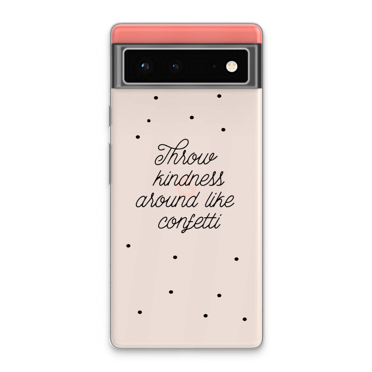Confetti: Google Pixel 6 Transparant Hoesje