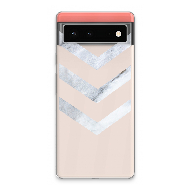 Marmeren pijlen: Google Pixel 6 Transparant Hoesje