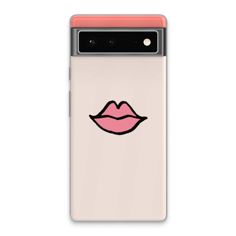 Kusje: Google Pixel 6 Transparant Hoesje