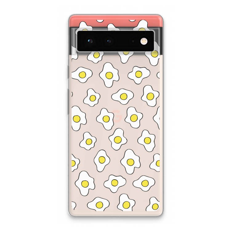 Spiegeleitjes: Google Pixel 6 Transparant Hoesje