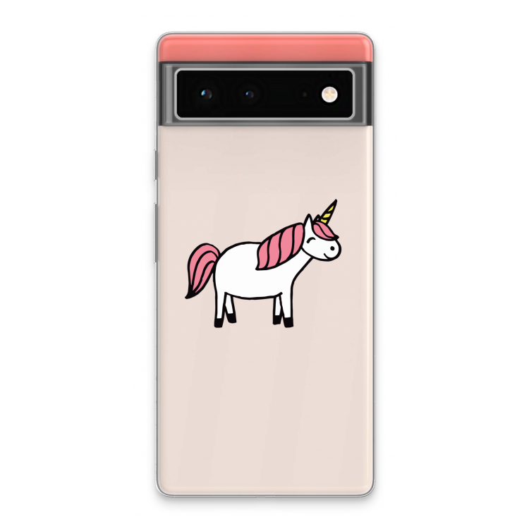 Eenhoorn: Google Pixel 6 Transparant Hoesje